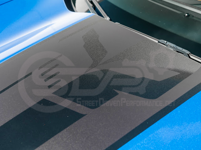 2014-2019 CORVETTE C7 BASE | JAKE SKULL LOGO HOOD VINYL DECAL STRIPE